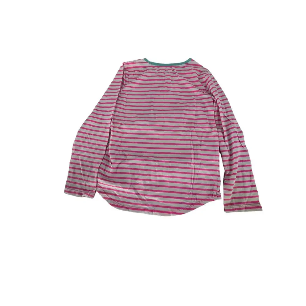 The Children's Place Girls Striped Smiley Face Long Sleeve Top Youth Size Large